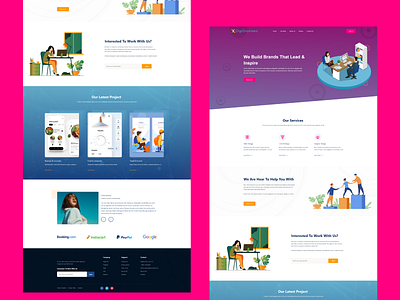 Business Page (Informative) - Web Design 3d animation app design branding design illustration logo motion graphics ui uiux web design