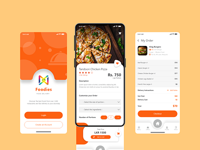 Online Delivery App - App Design