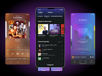 Music Player App - Design concept 3d animation app design branding design graphic design illustration logo mobile app motion graphics music player ui uiux web design