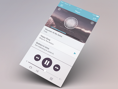 Music App Player UI Concept