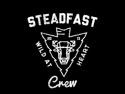 Steadfast Crew arrowhead bison buffalo crew screen printing steadfast test wild at heart