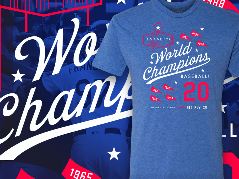 Dodgers World Series Champs! by Bryce Reyes on Dribbble