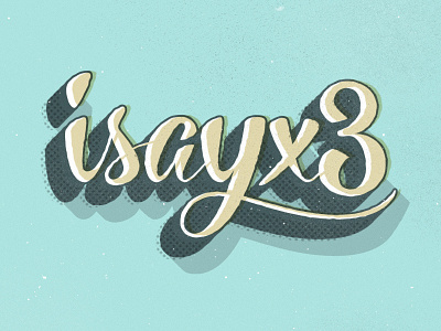 Isayx3 Script brushscript handdrawn isayx3 retro script typography vectorized vintage
