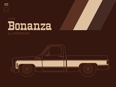 Bonanza!!! 1979 bonanza car chevrolet illustration lowered truck vintage
