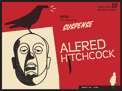 Alfred Hitchcock Digital Doodle hitchcock illustration monoline portrait quick