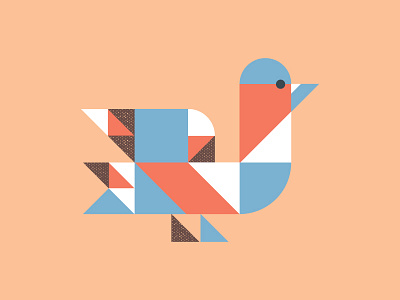 Birdy Tangram bird digitalsketch geometric illustration modern shapes tangram