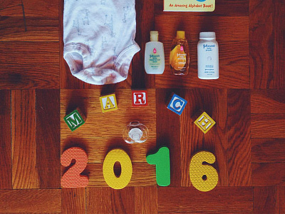 Baby Reyes 2016 baby babyannouncement babystuff photo woodblocks