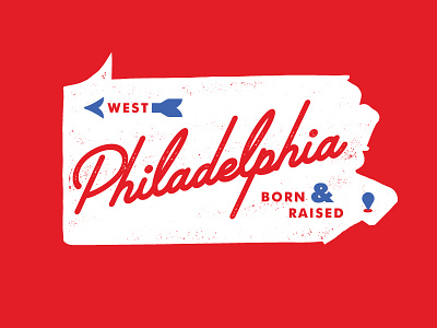 West Philly freshprince illustration philadelphia script typography