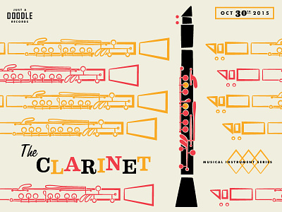 Clearly The Clarinet clarinet doodle fun illustration instrument jazz music record retro