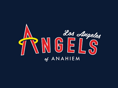 Angels Logo Concept angelsbaseball baseball concept halo logo typography
