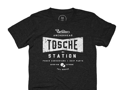 Cotton Bureau Tosche Station Tee outerrim powerconverters speeder starwars tatooine toschestation tshirt typography