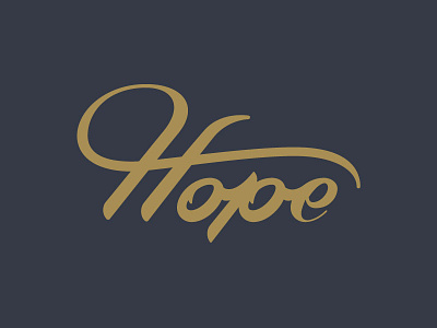 Hope Lettering gold hope lettering type typography