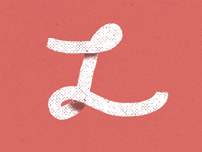 L Type Experiment dotpattern experiment lettering retrosupplyco shadow texture type wacom