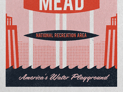 Type Hike Lake Mead Poster Rejected Concept 3