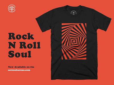 Rock N Roll Soul 70s cooperblack psych rock psychedelic retro rocknroll cottonbureau shirt