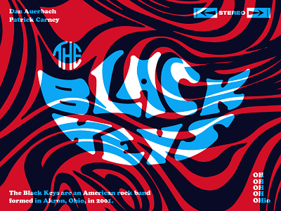 The Black Keys Lips Type cooperblack lettering lips music psychedelic record theblackkeys typography