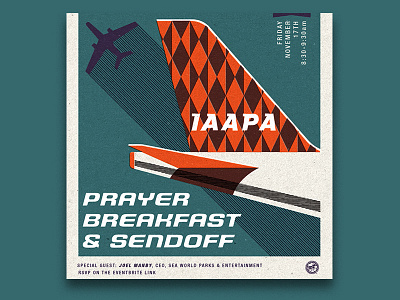 IAAPA Event Social Media Post airplanes event iaapa illustration midcentury mod socialmedia