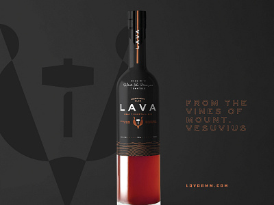 Lava Bottle Mockup bottle branding cocktail copper mockup mood texture typography