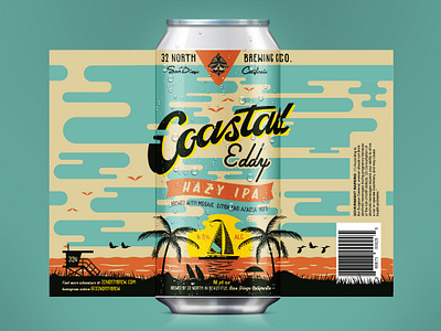 Coastal Eddy Beer Label