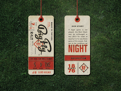 BF Hangtags apparel baseball branding classic concept to reality hang tag mockup print print apparel printdesign retro vintage