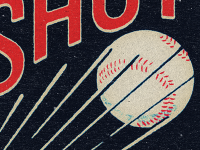 Big Fly Sneak Peak 3 baseball fast history homerun illustration retro retrosupply shot sneak peak speed typography vintage
