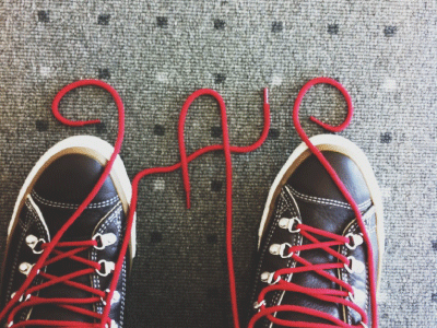 Shoelace Typeface gif red script shoelace type typeface