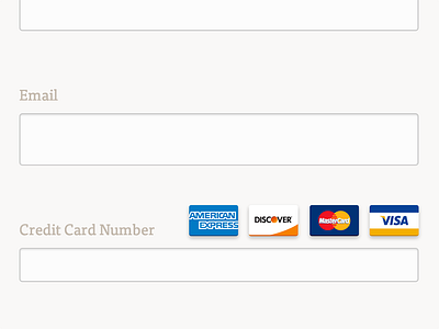Flat Credit Card Icons