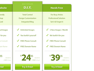 Pricing Chart pricing pricing table