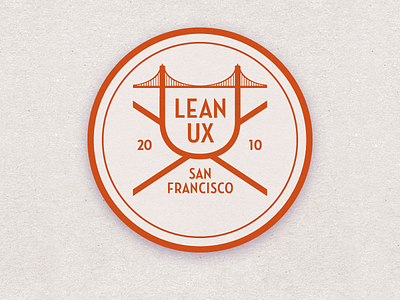 LeanUX Logo badge leanux logo ux