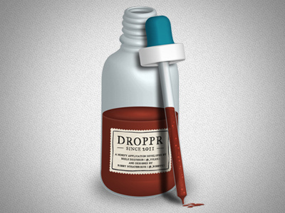 Droppr Icon 3d bottle icon illustrator