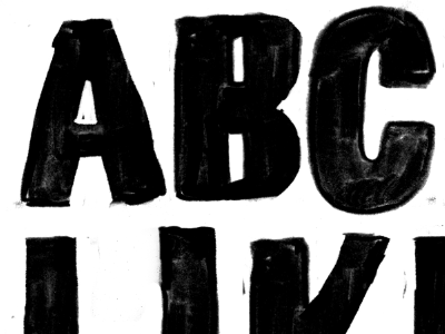 ABC abc letters typography