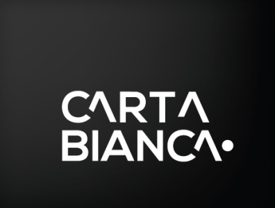 CARTA BIANCA BLACK branding design icon illustration logo minimal vector