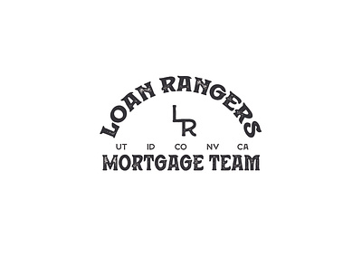 LOAN RANGERS MORTGAGE TEAM LOGO brand agency branding color palette design illustration logo logo design logos vector