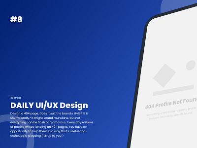 Daily UI | 8 - 404 Page dailyui design ui user interface