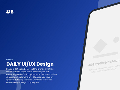 Daily UI | 8 - 404 Page
