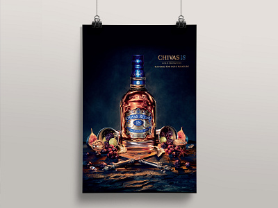 Chivas print 6sht advertising alcohol branding design graphicdesign print retouching typography