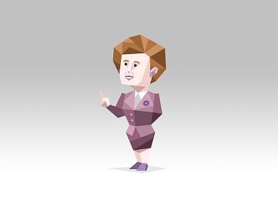 Margaret Thatcher (ENTJ) 16 personalities illustration piotr antkowiak zeda labs