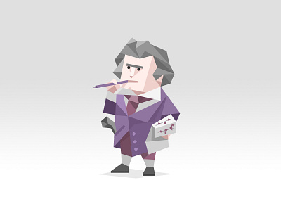 Ludwig Van Beethoven (INTJ) 16 personalities illustration piotr antkowiak zeda labs