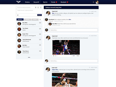 Social network UI/UX, v1.0 social network sport team ui ux