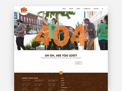 BM Coffee Error Page 404 coffee error springfield ui ux web webdesign website