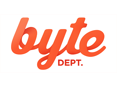 Byte Dept. Inc Script Logo