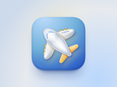 App icon - AN-225 airplane app design app icon icon illustration sketch ui ukraine