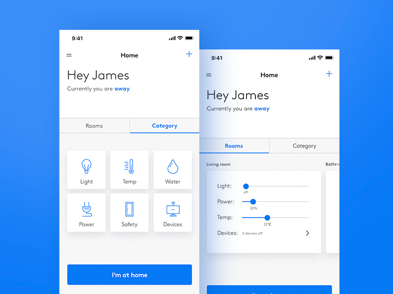 Smart home  iOS  app  by Mila Shovkoplias Dribbble Dribbble