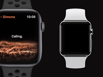 Health app in watch os ae animation apple watch black clean dark health app minimal particles product ux animation watch ui