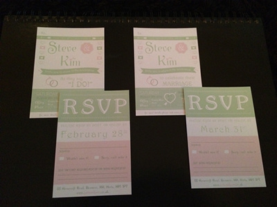 Printed versions invitations