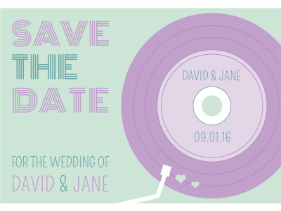 Retro Save the Date Idea