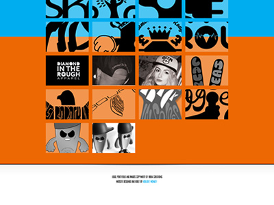 Homepage Full 2 black crop graphic design graphic designer homepage orange portfolio veyvey website website re design white