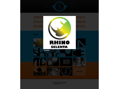 Homepage Final 3 blue chunky crop design gradient graphic graphic design homepage jquery lightbox orange pop up rhino site thumbnail veyvey web
