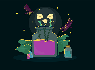 magic flowers flower illustration flowers illustration magic