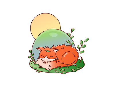 the fox is asleep